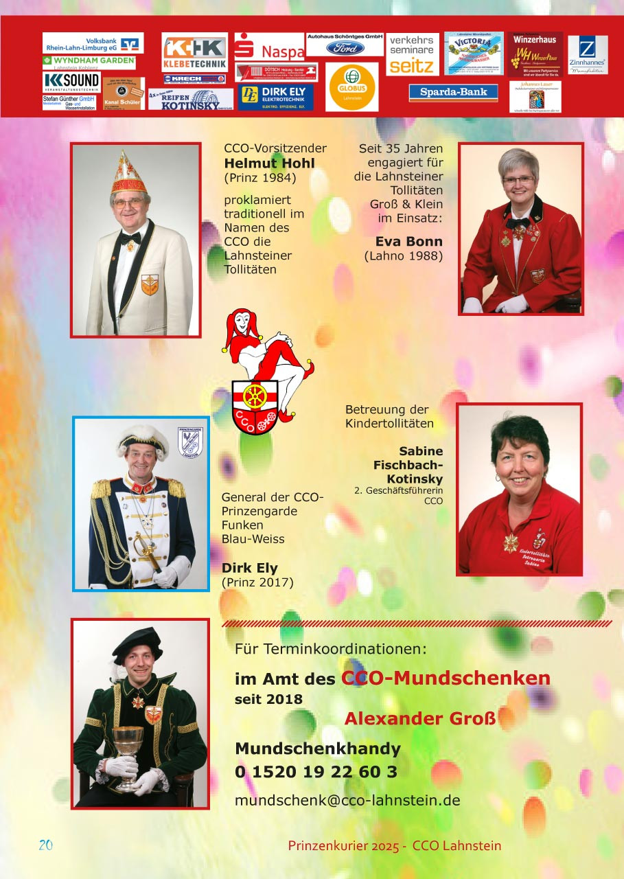 Prinzenkurier 2025 Prinz und Lahno-Rhenania 2025